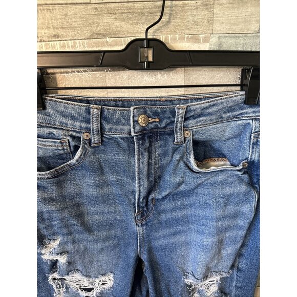 Women’s Maurice’s Mom Jeans Distressed Medium Wash Size 2 - Picture 9 of 16